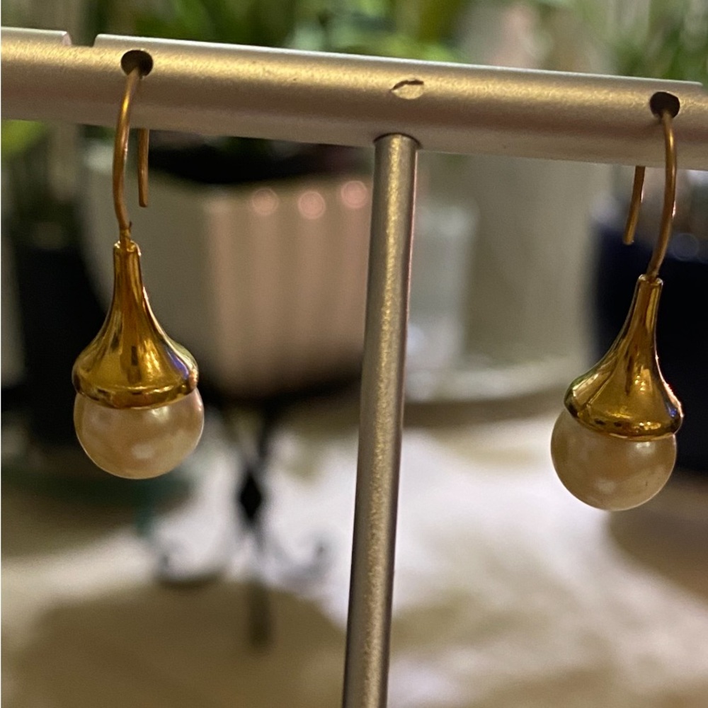 FASHION DROP PEARL EARRINGS
